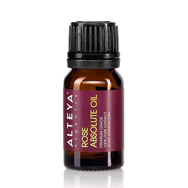 Alteya Organics Bulgarian Rose Absolute (100% Pure Rose Oil) - 10ml, from Rosa Damascena Bulgaria, Authentic, Certified