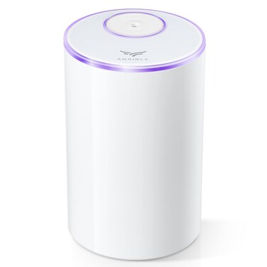 ANSIBLE Diffusers for Essential Oils Large Room, Waterless Diffuser, Battery Operated Cordless Nebulizer, Fits 300 Square Feet, White
