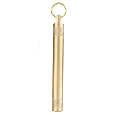 Bottle Box Pocket Case Brass Bottle Holder Compartment Cigarette Toothpick Container Case for Outdoor Travel