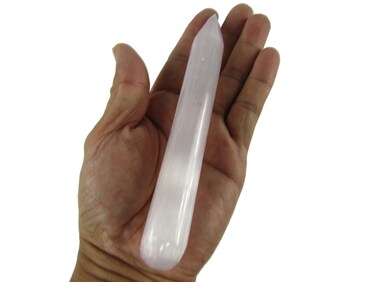CircuitOffice White Selenite Wand 6" Long