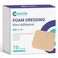 Conkote Foam Dressings Sterile Non-Adhesive Pads for Exudating Wounds 4"x4", 10 Pack Highly Absorbent Waterproof Dressings for Wound Care, Ulcers, Post Op Trauma, Injuries, Burn