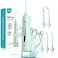 COSLUS Water Dental Flosser Teeth Pick: Portable Cordless Oral Irrigator 300ML Rechargeable Travel Irrigation Cleaner IPX7 Waterproof Electric Flossing Machine for Teeth Cleaning C20(F5020E) Green