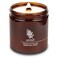 Crackling Wood Wick Candle Handcrafted with Natural Coconut Wax and Essential Oils (Amber, Large 16 oz)White
