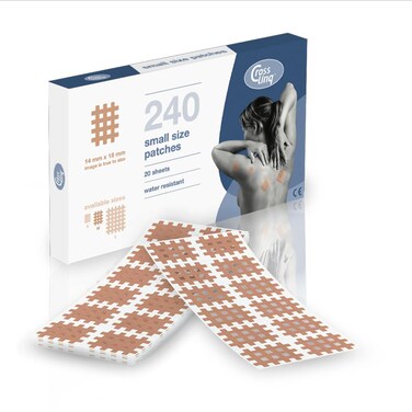 CrossLinq Acupressure Patches   Acupuncture Patch for Scars &amp; Muscle Pain   Crosshatch Pain Patches   Non-Elastic Crosspatches   Small   (Pack of 240)