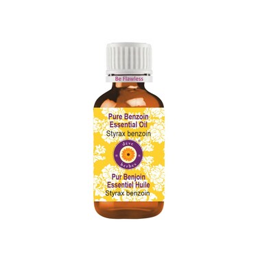 Deve Herbes Pure Benzoin Essential Oil (Styrax Benzoin) Steam Distilled 30ml (1 oz)