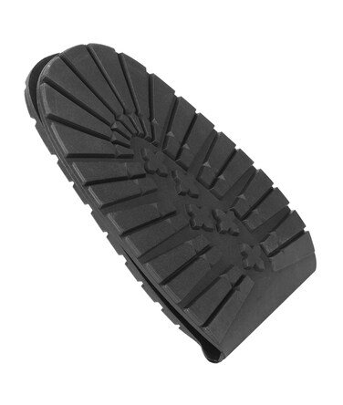 Diydeg Shoe Repair Replacement, Shoe Bottom Full Sole Repair Replacement, Anti-Slip Soft Flexible Wearable for Leather Shoes Sports Shoes Repairing Shoes(Black Forefoot)