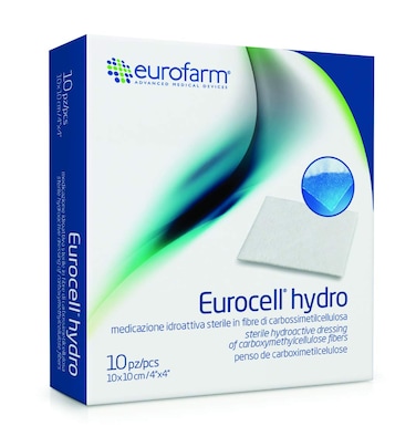 Eurocell hydro - Carboxymethyl Cellulose CMC Hydrogel Dressing - 4 x 4-10 Pieces