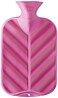 Fashy Hot Water Bottle Single Ripped with 3D Wave, 0.34, Fuchsia, 340 g