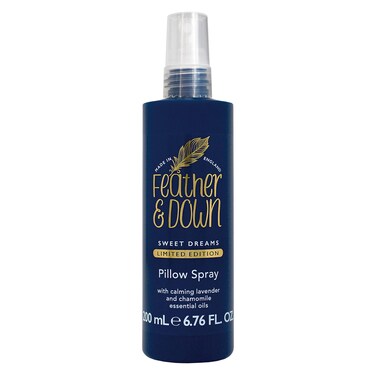 Feather &amp; Down 200ml Sweet Dream Pillow Spray, with Calming Lavender &amp; Chamomile Essential Oils, Encouraging Calm, Tranquility &amp; a Restful Night's Sleep, Vegan &amp; Cruelty Free
