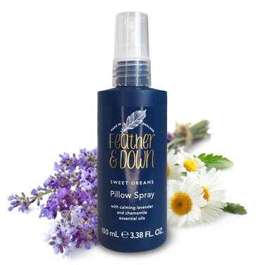 Feather &amp; Down Breathe Well Pillow Spray (100ml) - Soothes and aids Breathing, with Eucalyptus, Peppermint &amp; Tea Tree Essential Oils. Vegan Friendly &amp; Cruelty Free.