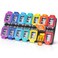 Fullicon Moisture Proof Pill Organizer 2 Times a Day, Large Pill Box 7 Day, Spill Proof Pill Case, Travel Pill Container, Medicine Pill Organizer with Secure Lids, Daily Pill Organizer (Rainbow Black)