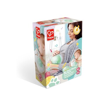 Hape My Music Pal-Huggy Bobo   Portable Baby White Noise Sound Machine, for Infants Age 0+ Months