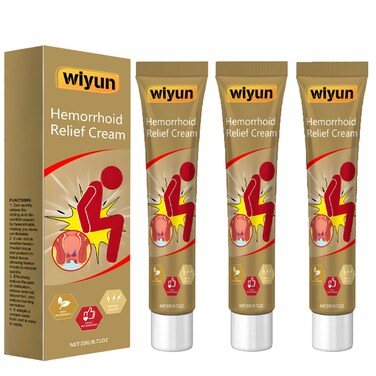 Herbal Hemorrhoids Cream, Chinese Hemorrhoid Cream, Body Care Cream for Men and Women (3pcs)