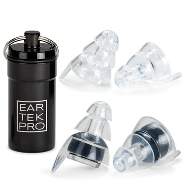 High-Fidelity Concert Earplugs Reusable Noise-Reduction Ear Plugs Set with Two Sizes Included - For Rave, Live Music, Festivals, Marching Bands, Loud Events, Fitness Classes