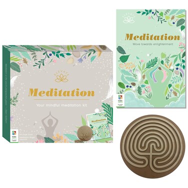 Hinkler Elevate - Meditation Kit - Mindfulness Tools for Adults - Mental Health and Self Care Essentials - Meditation Aid - Finger Labyrinth - Adult Hobbies - Stress Relief and Relaxation Guide