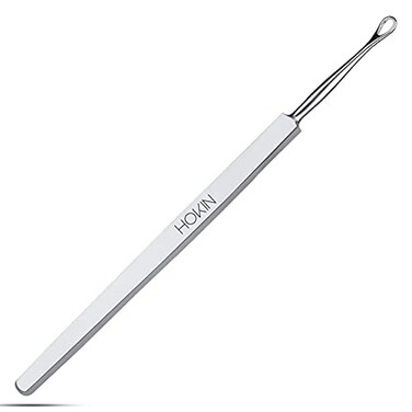 HOKIN Ear Wax Removal Kit, Stainless Steel Ear Cleaner Ear Pick, Reusable Ear Wax Removal Tool, 14 cm Long Earwax Removal kit, Ear Curette, Ear Cleaning Tool Men and Women Hygiene Product