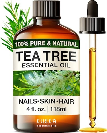 Kukka Tea Tree Oil for Skin, Hair &amp; Toenails - 4 Fl Oz - 100% Pure Natural Tea Tree Essential Oil Made from Australian Melaleuca for Potency - Used in General Wellness, Aromatherapy &amp; DIY Soap Making