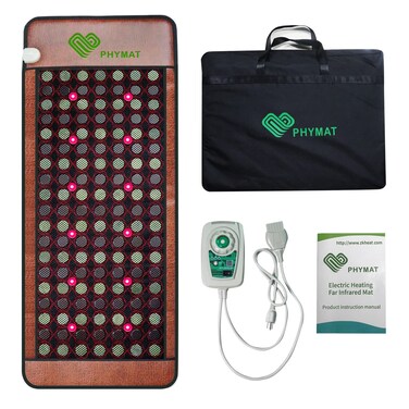 Large Size Far Infrared Heating Pad - Jade Tourmaline Stone Heating Pad - Red Light Mat - Jade Heating Pad with Auto Shut Off - Overheat Protection,Smart Control(67"x27")