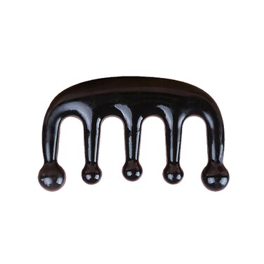 LLY Multifunctional Scraping Massage Comb. Natural Black Sibin Bian Stone. Beauty &amp; Health Care, Relieves Wrinkles, Muscles &amp; Acupoints