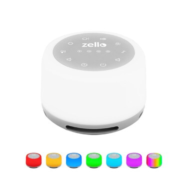 LUMI   White Noise Machine for Babies &amp; Adults   24 Sounds   7 Colour Night Light   Sleep Timer   USB Rechargeable   Sleep Sound Machine