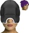 Magic Gel Migraine Ice Head Wrap   Real Migraine &amp; Headache Relief   The Original Headache Cap   Cold, Comfortable, Dark &amp; Cool; Endorsed by Physicians, Loved by Thousands - (2 Pack, Black &amp; Purple)