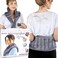 Microwave Heating Pad for Lower Back Pain Relief 20" x 8" with 71" Ties - Cordless Microwavable Moist Heat Therapy Pads - Calming Heat Wrap for Neck &amp; Shoulder - Flaxseed Rice Hot Heat Pack (Med Gray)