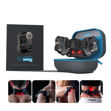 Move+ Pro Red LED Light - Portable &amp; Hands-Free Design - Red &amp; Infrared Light - Supports Joint Comfort &amp; Relaxation - Promotes Wellness for Knees, Shoulders &amp; Back