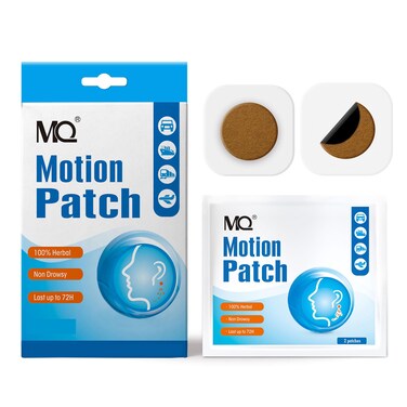 MQ Motion Sickness Patch,50 Count,Non Drowsy Sea Sickness Patches Behind Ear for Cruise Ship Travel, Waterproof Car Sick Patches Fast Acting &amp; Long Last 72H