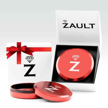 Patrator Zyn Metal Can, Aluminum Zyn Container &amp; Holder, Snus Tin for Zyn Pouches, with Deluxe Gift Box for Him/Men/Husband/Boyfriend (Red)