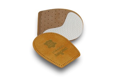 pedag Correct   German Made Medial and Lateral Wedge Heel Straightener Insert   for Pronation and Supination, Knock Knee Pain, Bow Legs   Vegetable Tanned Leather   Extra Large (Men 11L to Men 13)