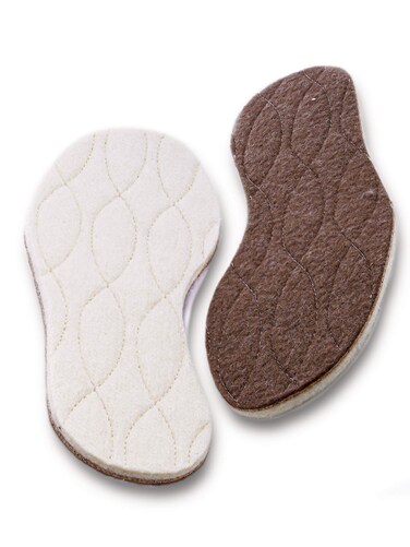pedag Kids Keep Warm Insulating Insoles, Made in German, Quilted Lamb Wool, Felted Bottom, Cork Inner Layer, All Natural Materials, Kids 1/2 EU 32/33