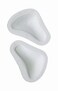 Pedag T-Form   German Made   Metatarsal Foot Pads for Pain Relief   Anatomically Correct   Vegetable Tan Leather   Self Adhesive   White   Size X-Large, Fits US Men 11-13   1 Pair