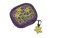 Pill Box Purse in a Daffodils on Purple Design
