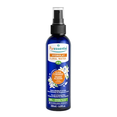 Puressentiel Organic Floral Water - Refreshing Facial Mist Spray - Formulated with Beneficial Floral Essential Oils - Made with Naturally Derived and Pure Ingredients - Orange Blossom - 6.76 oz