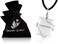 Raw Selenite Crystal Healing Necklace - for Crown Chakra   Balances Energy and Stabilizes Emotions. Aids Judgment, Conscious Understanding and Insight. Assists Energetic Healing   with Stylish Chain
