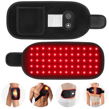 Red Light Therapy, Red Light Therapy for Body, Infrared Light Therapy for Shoulder Waist Muscle Pain Relief, Infrared Heating Pads, Led 660nm&amp;850nm Red Light Therapy Belt Wrap (L)