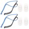 ResMed Airfit P10 Headgear Strap, Replacement CPAP Headgear Nose Pillow Mask, 2 Adjustable Replacement Straps and 4 Clips by NuBliss