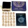 Runes Stones Set with Velvet Pouch, Instruction Guide, and Layout Chart Box for Beginners and Experienced Users
