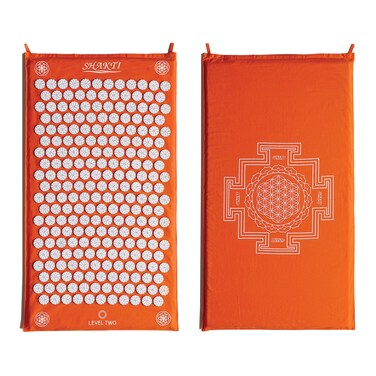 ShaktiMat Classic Acupressure Mat Original Intensity in Orange, Relieves Stress &amp; Tension, Promotes Relaxation &amp; Focus   Similar to Acupuncture, No Needles Required   FSA/HSA Eligible