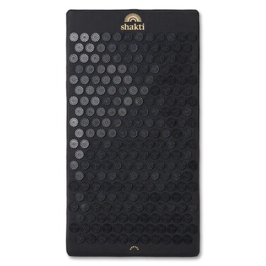 ShaktiMat Premium Acupressure Mat, Level 1 Intensity in Shakti Black, Massage Muscles, Aid Sleep &amp; Unlock Inner Tension   Similar to Acupuncture   FSA/HSA Eligible   Organic Cotton Certified