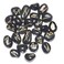 Sharvgun 25 Pcs Black Tourmaline Natural Gemstone Rune Set Crystal Chakra Balancing Reiki Healing Energy Generator Kit