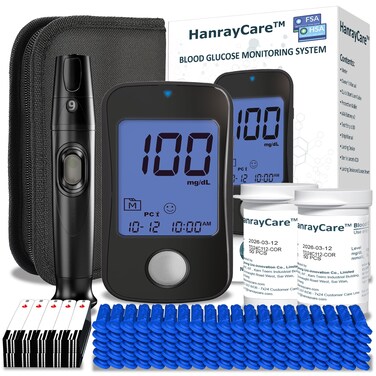 Buy Superior to Most Blood Glucose Monitor Kit - No Coding, 100 Test ...