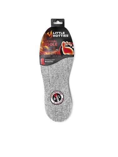 Thermal Insole, 13 in. L x 4-1/4 in. W, Gray, Unisex, Shoe Insole