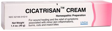 UNDA Cicatrisan Cream   Homeopathic Remedy Helps Temporarily Relieve Minor Skin Irritations Symptoms.   1.4 Ounces