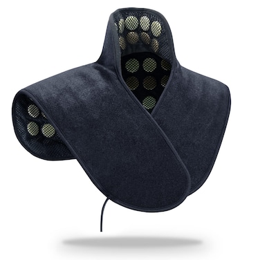 UTK Heating Pad for Neck and Shoulder, Natural Jade and Tourmaline Stones, Auto Shut Off, Memory Function,Temperature Adjustable (Size 23.2" X17.7'')