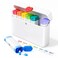 Weekly Pill Organizer 2 Times a Day - Travel Pill Box 7 Day with Heart Decoration, Cute and Portable AM PM Pill Case, Daily Pill Container with Double Protection for Privacy and Medicine Security