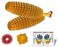 Wooden Ancient Acupressure Spiked Hand Massager Set of 2 Pcs