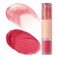 Pink Rose Matte Liquid Lipstick with Pink Clear Glitter Lip Gloss 2 In 1 Dual Ended Highly Pigmented Long Lasting Non Sticky Transfer Proof High Shine Finish Makeup for Girls and Women