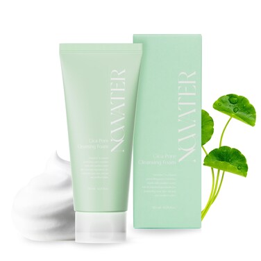 NOWATER Cica Pore Cleansing Foam   Pore Cleansing and Sebum Control   Cica, Hyaluronic Acid, Aloe   Daily Face Wash   Korean Skin Care for face (4.05 fl.oz)