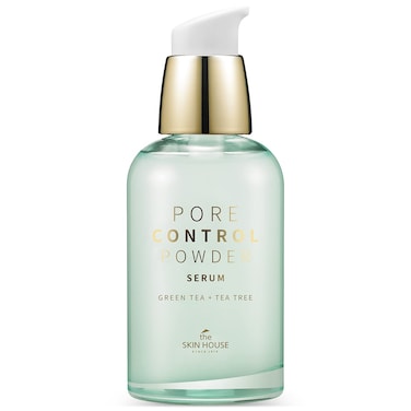 THE SKIN HOUSE 1.69 fl.oz Pore Control Powder Serum, Sebum Control, Soothing   Enlarged Pores, Oily Skin   Green Tea, Panthenol, Tea Tree   Lightweight, Korean Skincare, 50ml
